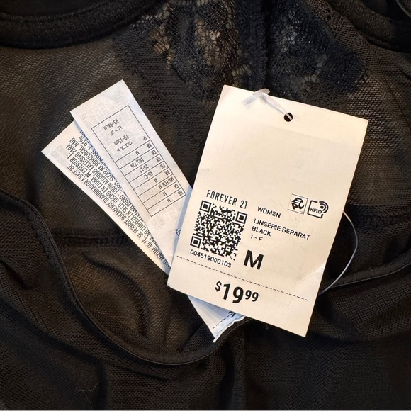 Elegant Black Lace Bodysuit, No Snap - Size Medium - NEW with Tags - Picture 3 of 12